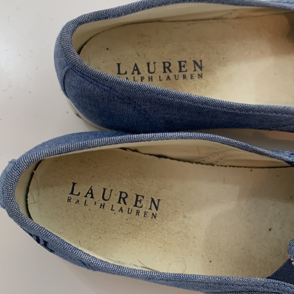 Lauren Ralph Lauren Janis Denim Slip On Sneakers - Picture 6 of 8
